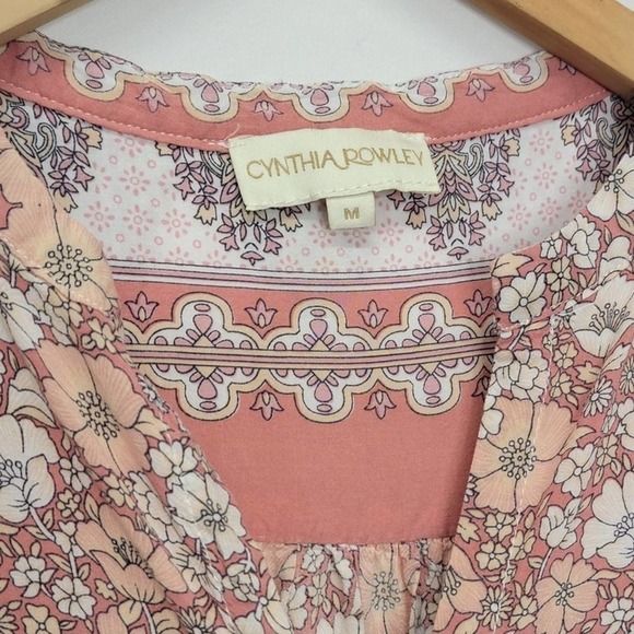 Cynthia Rowley Floral Button Up Blouse - Picture 5 of 12